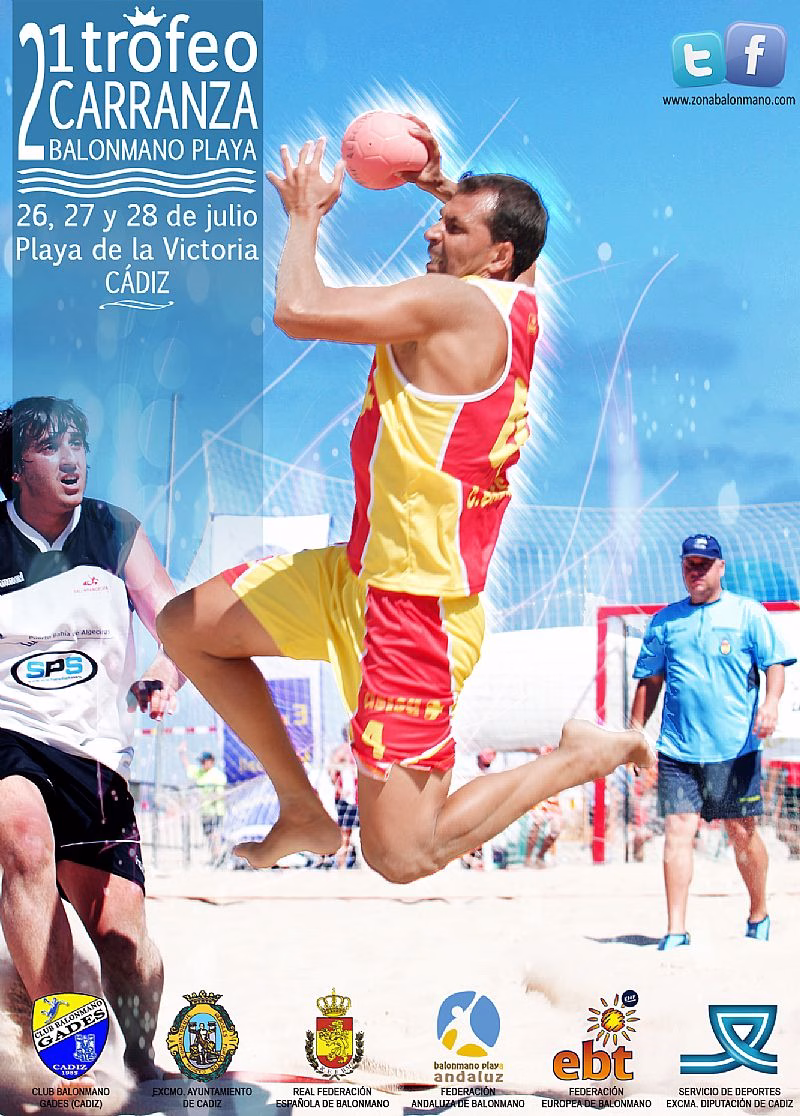 cartel carranza balonmano playa