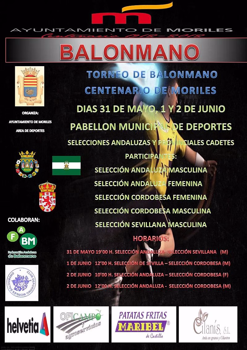 cartel torneo de balonmano definitivo