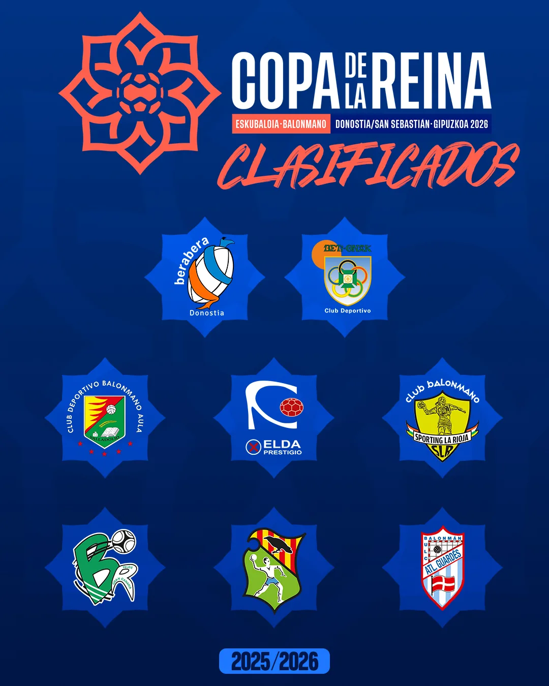 Copa de S. M. la Reina 2026 Clasificados