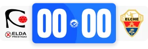 Resultado + Escudos Elda vs Elche