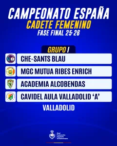 1080x1350 SorteoCadeteFemenino FaseFinal